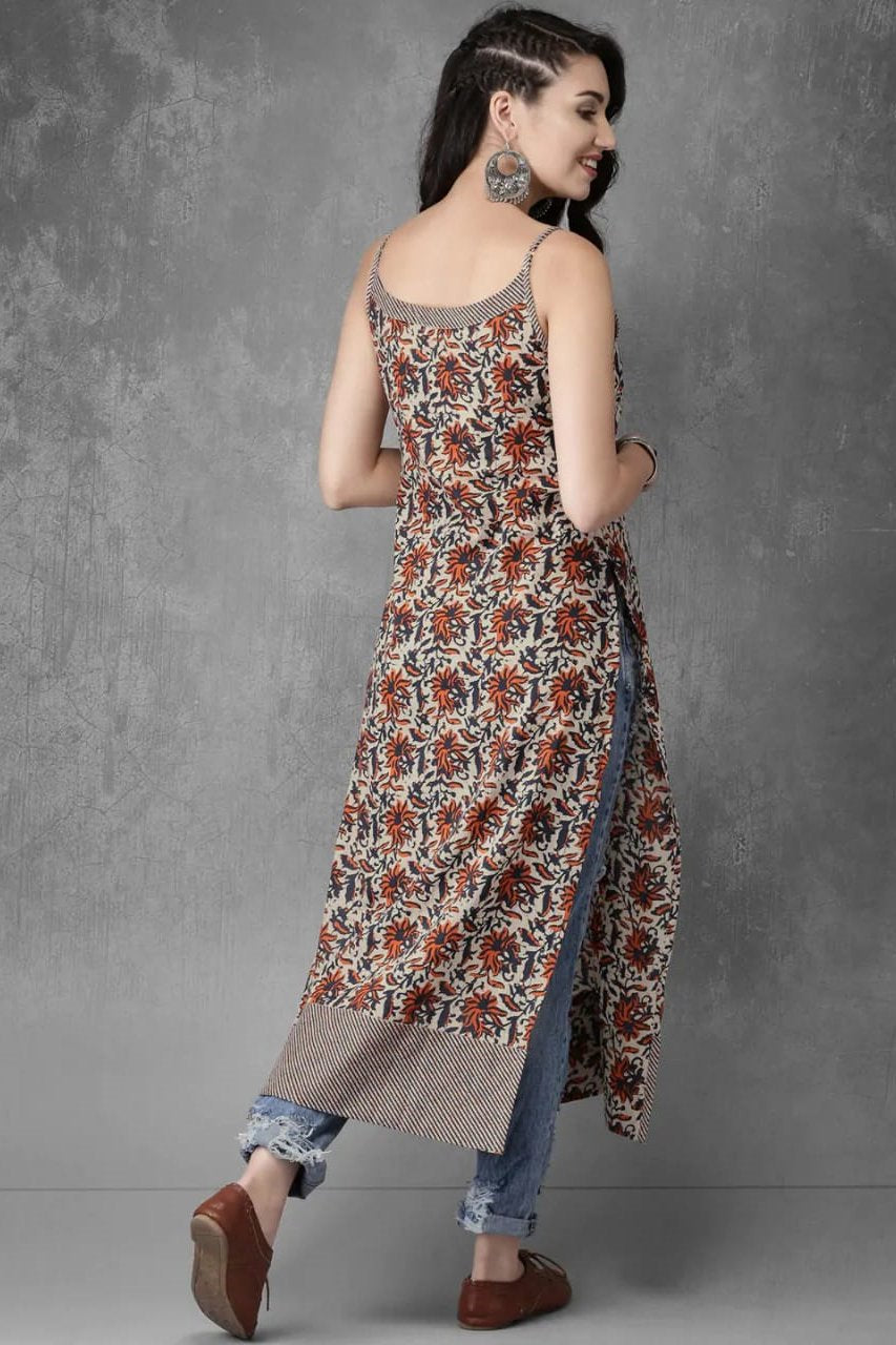 Ladies Long Printed Fancy Kurti at Rs.350/Piece in kanpur offer by Ada  Creation